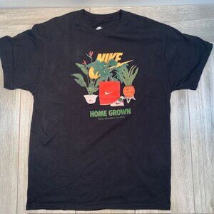 Nike Home Grown Crew Neck Short Sleeve Graphic T Shirt Size M Black DV9614-010